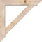 Ekena Millwork Traditional Traditional Smooth Bracket w/ Offset Brace, Douglas Fir, 5 1/2"W x 30"D x 30"H BKT0604X30X30TRA01SDF - alternate 4